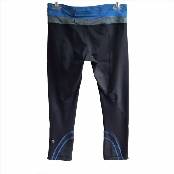 Lululemon Run Inspire Crops Size 6 Mesh Wee Are From Space Luxtreme Leggings - Picture 4 of 12